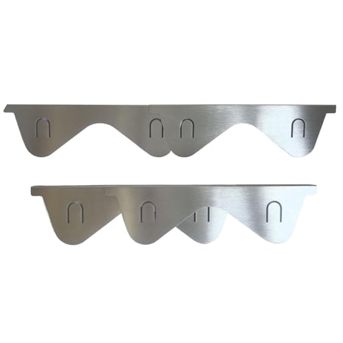 Protector contra Grietas para la Encimera | Cubrerenjillas de Vitrocerámica Acero Inoxidable | Protector Ajustable para Hornos En 2 Unidades para Encimeras Vitrocerámicas Huecos Fregadero Microondas
