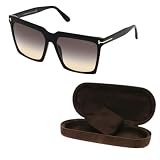 Tom Ford FT0764 SABRINA-02 Square Shape Sunglasses With Luxury Eyewear Kit