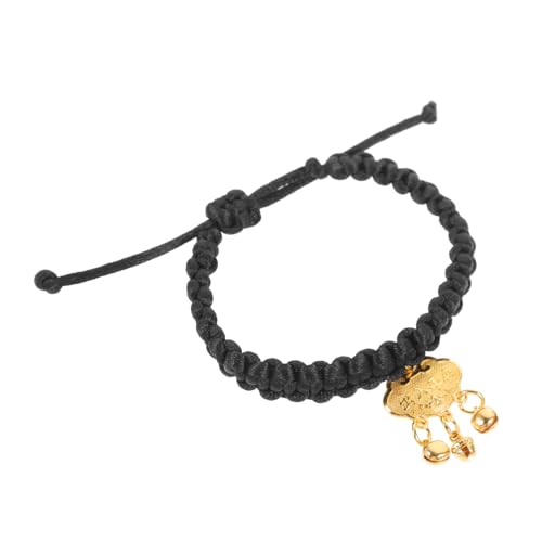 HAPINARY Gold Lock Necklace for Cats Dogs Pet Collar Bell Decorative Pet Accessory Crafted Metal Bell Random Style