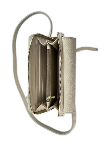 Women's Wallet Credit cards and mobile phones storing clutch zipper Shoulder strap(DL-White)2