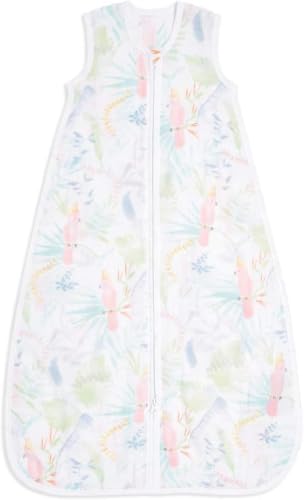aden+anais essentials - Gigoteuse d’été légère pour bébé en mousseline de coton 1,0 TOG - Garçon et fille - Imprimé Tropicalia - 0 - 6 mois - 75cm x 32cm -...