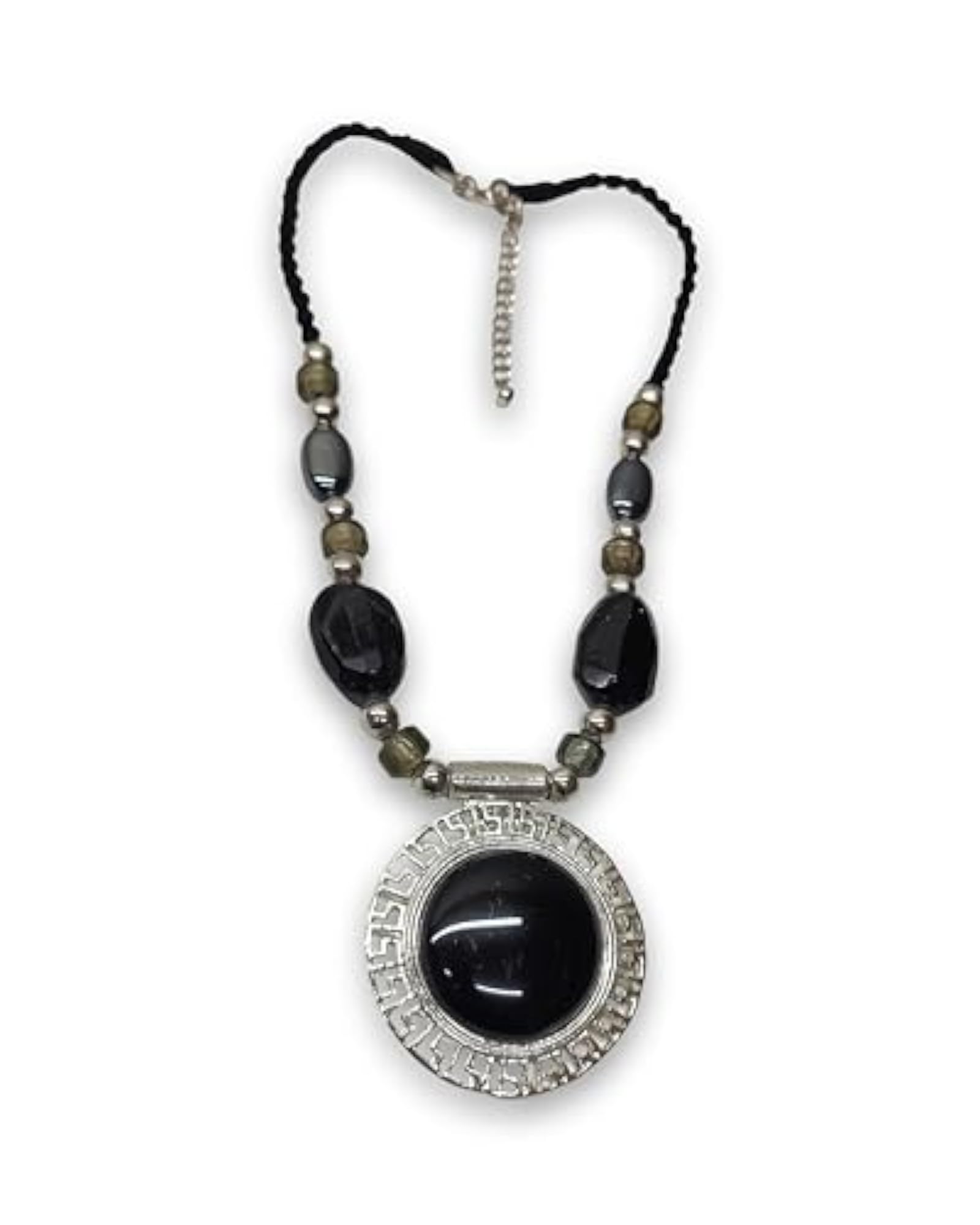 Handmade Traditional Ethnic Pendant Glass Beads Necklace