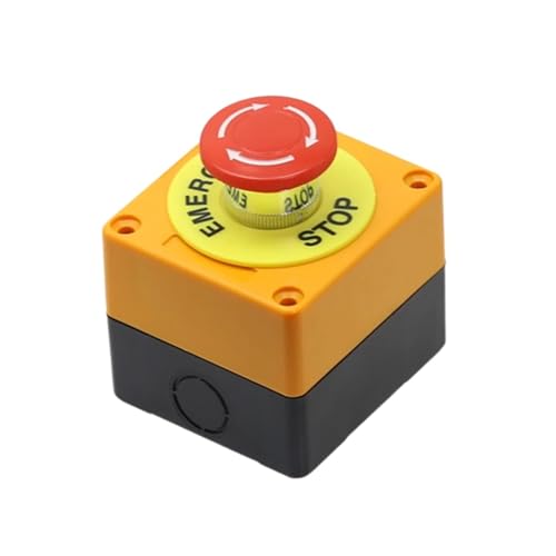 Bouton arrêt d'urgence LAY37-11ZS interrupteur champignon AC 660V 10A