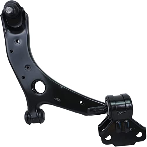Image of Detroit Axle - [Non Turbo] Front End Control Arms Kit for 2010-2013 Mazda 3 /3 Sport, 2 Lower Control Arms w /Ball Joints 4 Inner & Outer Tie Rod End Links 2011 2012 Replacement - 6pc Set