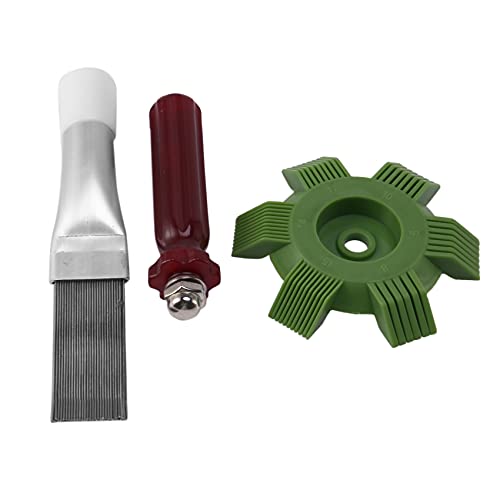 Gkhowiu Radiador Peine Evaporador Herramientas de Acondicionado ReparacióN de Aletas Peine Auto Coche PláStico a/C Condensador Enderezadora de Aletas RefrigeracióN Cover