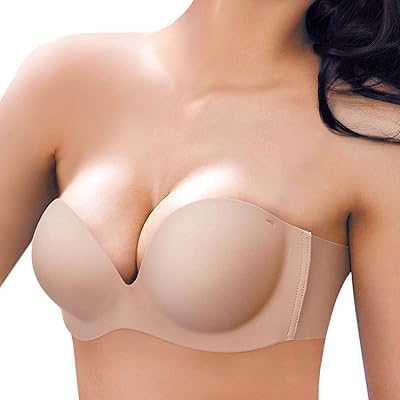 Women’s Silicone Self Adhesive Heavy Padded Invisible Bra Backless and Strapless Bra Cup Pads [Pack of 1] Multicolor-picture-53