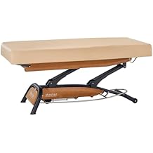 Master Massage Atlas Goodwill Luxury Electric Spa Treatment Tables 33.5 inch Cream Professional Medical Massage Bed Spa Bed Salon Bed Beauty Table One Motor Height Adjustable Oak Frame - Flat
