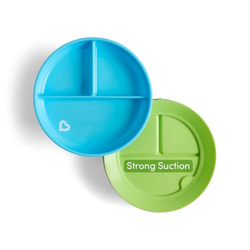 Munchkin Stay Put Geteilte Teller | Geteiltes Kindertellerset...