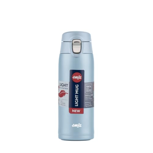 Emsa N21518 Travel Mug Light Isolierbecher, Fassungsvermögen: 0,4 L, extra-schlankes Format, Leichtgewicht, Edelstahl… – Ansicht 9