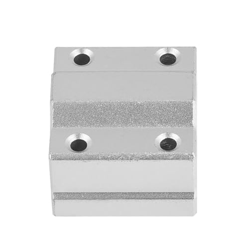 Beufee 4PCS SCS8UU Linear Motion Balls Bearing, Aluminiumbasislegierung Gleitbuchse Gleitblock 8mm Linear Motion Rod Shaft Guide Set Aluminium Schiebeblock Schiebeblock Für 3D-Drucker