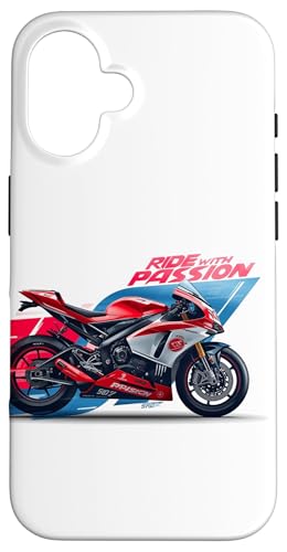 Ride With Passion Ultimate Biker ���[�^�[�T�C�N�����C�_�[T�V���c �X�}�z�P�[�X iPhone 16 �p