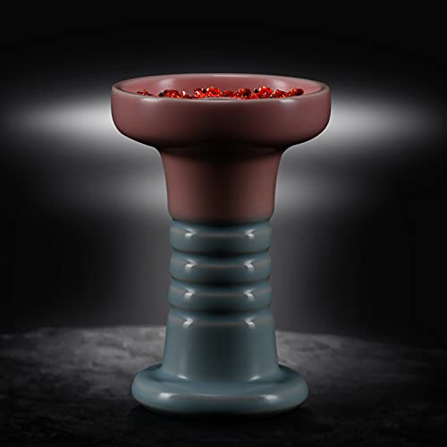 Shisha Kopf Premium Ton Phunnel Shisha Bowl mit Glasur Perfekte Arbeit mit Wärmemanagementsystem und Folien Konische Öl Gute Versiegelung Einfach (BOWL4)