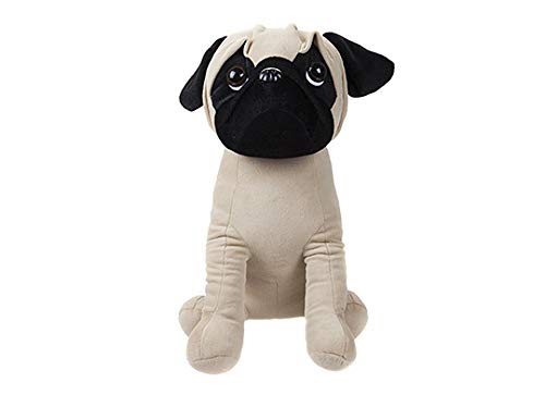 PMS Carlino Seduto Peluche 35 Cm – Cane Teddy Morbido Cucciolo Beanie Toy