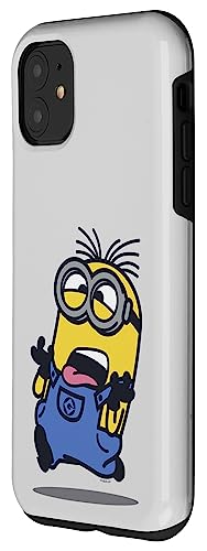 Iphone 11 Despicable Me Minions Dave Running With Tongue Out Case #TOP1