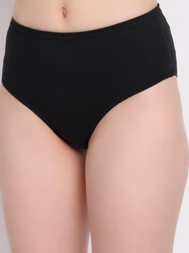 Image of Shasmi Women's High Coverage Cotton Hipster Panties | Super Combed Mid Rise Briefs | Mid Waist Printed Underwear for Women | Soft Breathable Everyday Comfort Innerwear (Pack of 3)