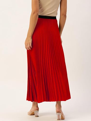 Image of ZWERLON | Women Accordian Pleat Maxi Flared Skirt