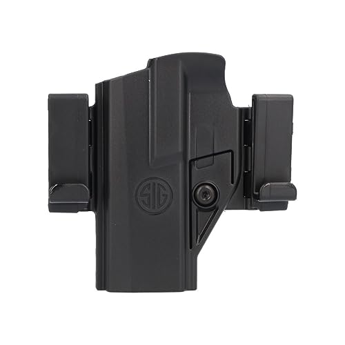 Sig Sauer P365/P365X/P365XL Ambidextrous IWB/OWB Concealed Carry Waistband Black Polymer Handgun Holster for Men & Women