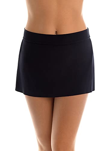 Magicsuit Women's Jersey Tennis Skirt Full Coverage Swim Bottom with No-Show Waistline