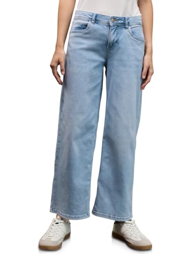 Street One Studio Bleached Wide Leg Jeans Ultra Bleach Random 32