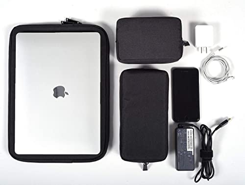 11.6 Inch Waterproof Laptop Sleeve Case Compatible With Macbook 12/Macbook Air 11, Acer R11 Chromebook,Samsung Chromebook 3,Asus Chromebook 11.6",Hp Chromebook 11, 11-12 Inch Notebook Tablet Bag,Black #TOP6