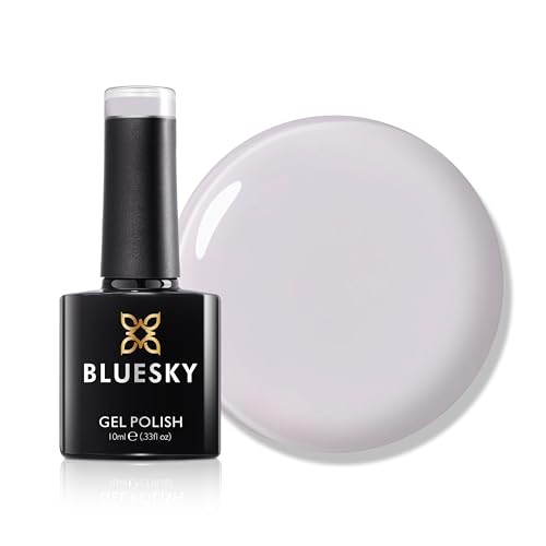 Bluesky Gel Nail Polish 10ml, Chic Gray - SS2410, Light Grey Nail Polish for 21 Day Manicure, Professional, Salon & Home Use, Requires Curing Under LED UV Nail Lamp