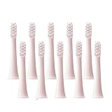 Testine for spazzolino for XIAOMI T100 20/50/100 pezzi spazzolino elettrico sonico ricariche for ugelli for vuoto con setole morbide DuPont(10Pcs Pink)