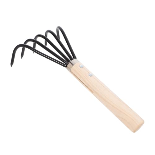 Hemobllo Rastrillo de Jardinería Pequeño Reutilizable para Playa Herramienta Mango para Excavar Almejas y Conchas Jardín Exterior