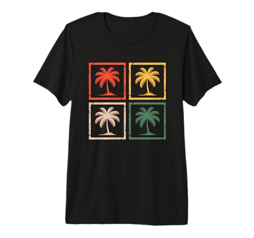 Palmera Vintage Camiseta Premium