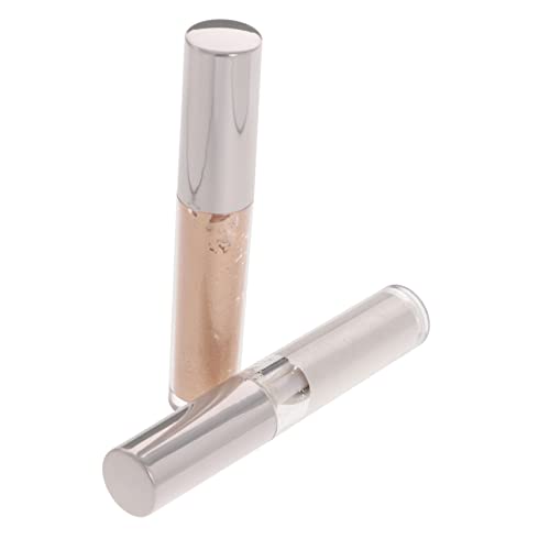 2 Piezas sombra de ojos liquida trémulo destacar líquido rociar resaltadores iluminadores de maquillaje sombra de ojos de larga duración Herramientas de maquillaje polvo de perla HAPINARY