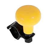 RATCHROLL 30mm Car Steering Wheel Knob Door Handle Vehicle Steering Wheel Rotator Ball for SUV Pickup Trucks Semi-Trailers Vans Boats Yellow 1 Pc