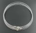 PEPPERLONELY Brand 10PC Silver Tone Steel Wire Choker Necklace Screw Clasps 18 Inch