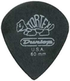 Jim Dunlop 482P 1.5mm Tortex Pitch Jazz III Guitar Pick - Black (Pack of 12)