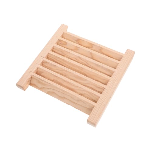 TEHAUX Rejilla de Ventilación de Madera para Sauna Panel Louver para Ventilación de Sala de Vapor Accesorio Esencial para Circulación de Aire Óptima y Privacidad Instalación y Diseño