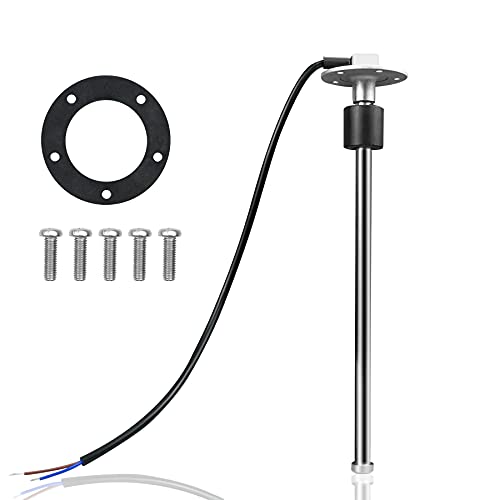 240-33 ohms 11'(275mm) Fuel Level Sending Unit for Marine Boat Truck Car Fuel Water Level Gauge Sensor Stainless Steel Fuel Gas Tank Sender 5 Hole