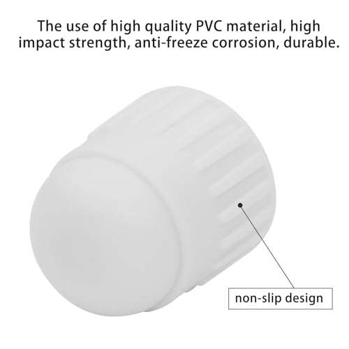 Image of 06860 RV Water Line Cap, RV Plumbing Fittings 1 /2 Inch Drain Cap Compatible with RV /Trailers Rv Low Point Drain Cap (2 Pack)