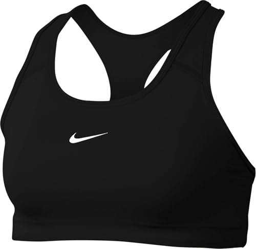 Nike Damen Nike Med Non Pad Sports Bra, Black/White, M EU