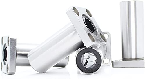 Roulement linéaire LMK8LUU et LMK12LUU long à bride carrée pour guidage d'imprimante 3D