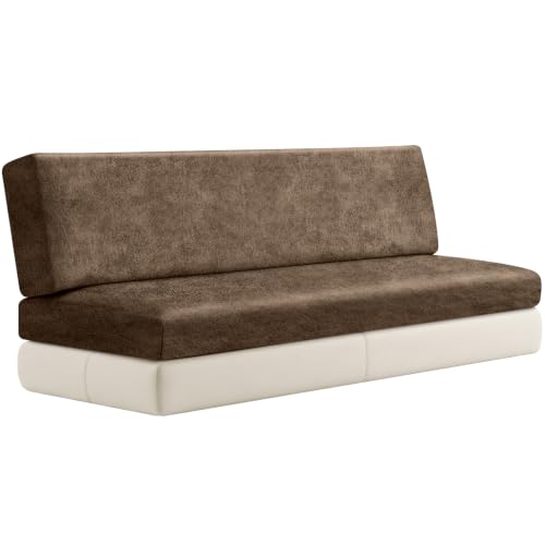 XIAROGEE Leather Look RV Couch Covers for Sofa Bed Jackknife RV Sofa Cover