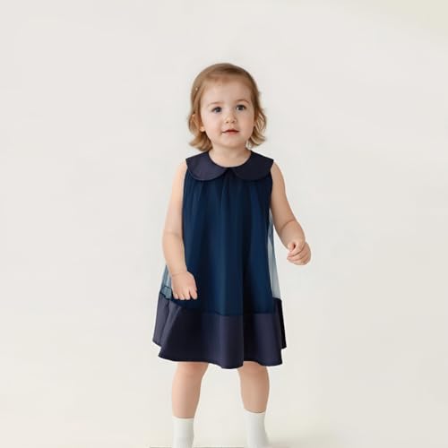 Baby Girls Puffy Tulle Dress Summer A Line Sundress Cotton Sleeveless2