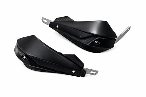 Image of Universal Motorcycle Hand Guard Wind Protector | Handlebar Protection for Off-Road, Touring & Street Motorcycles | for All Model Bikes (Black)