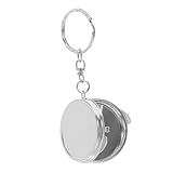 Qualité : fabriqué en aluminium et en verre, ce miroir est durable et conserve sa au fil , miroir portable, miroir pour porte-clés