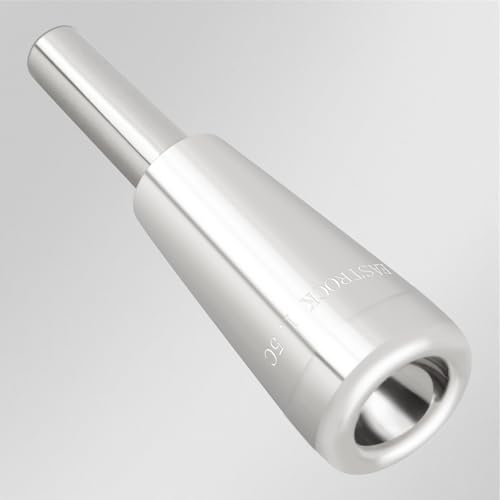 image for EASTROCK Trumpet Mouthpiece1.5C Trumpet Mouthpiece Brass Bullet Shape 