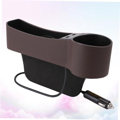Organisateur espace inter siège auto anti-chute d'objets avec double USB