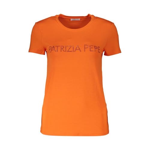 T-shirt femme Patrizia Pepe orange en élasthanne stretch