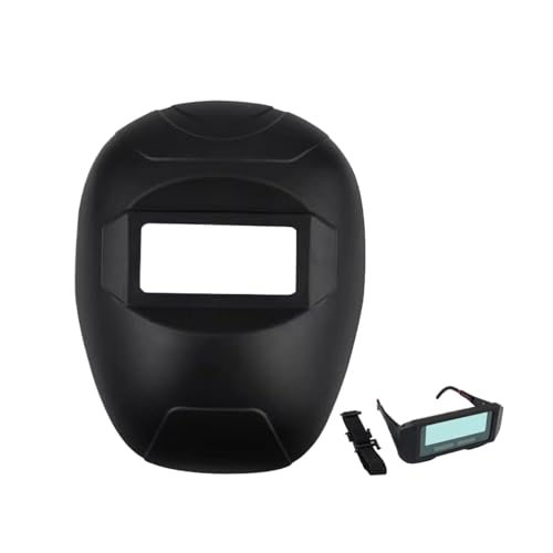 Sghtil Masque de soudeur intégral à gradation automatique - Couleur vraie, lunettes amovibles, équipement de protection, chapeau de sécurité pour lieux de travail