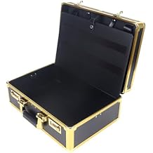 Professional Barber Case, Barber Tool Kits Storage, Double Layer Travel Barber Tool Box, Luxury Carrying Case for Beauty Hair Stylist Pet Groomer with Handle & Secure Numlock Style 3
