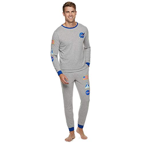 Mad Engine Men's NASA Logo Space Suit Earn Your Ranks Pajamas