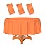 Orange Tablecloth Round