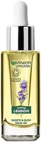 Garnier Organic Soothing Lavandin Glow Facial Oil for Healthy Smooth and Glowing Skin, 30ml