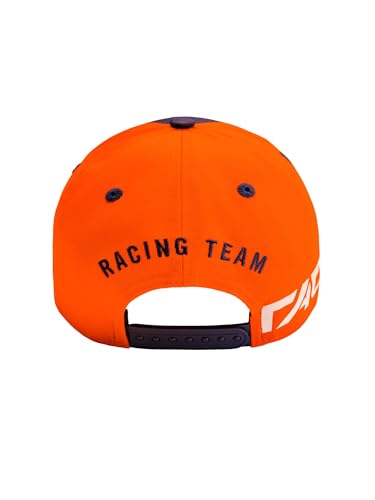 Red Bull New Era KTM Replica Team Flat Cap - Talla única - Ropa Deportiva de Carreras Unisex